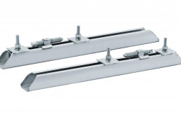 Motor clamping rails made of steel